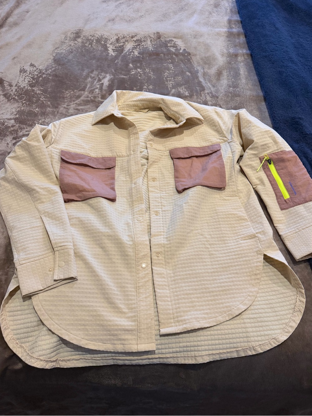 lululemon athletica Shacket in CreamTextured Fabric